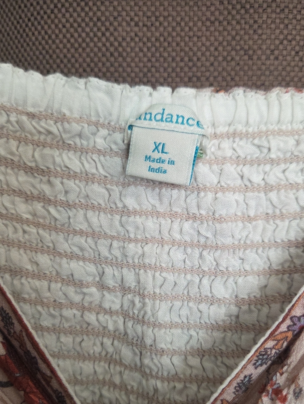Sundance Tiered Peasant Maki Dress Size XL - Picture 3 of 10